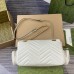 Gucci GG Marmont Small Bag with Multi-pocket in White Chevron Leather