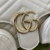 Gucci GG Marmont Small Bag with Multi-pocket in White Chevron Leather