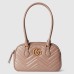 Gucci GG Marmont Small Top-handle Bag in Dusty Pink Chevron Leather