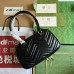 Gucci GG Marmont Small Top-handle Bag in Black Chevron Leather