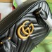 Gucci GG Marmont Small Top-handle Bag in Black Chevron Leather