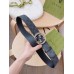 Gucci Black GG Supreme Belt 38MM with Interlocking G Buckle
