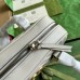 Gucci GG Marmont Small Top-handle Bag in White Chevron Leather