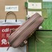 Gucci GG Marmont Medium Top-handle Bag in Dusty Pink Chevron Leather