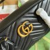 Gucci GG Marmont Medium Top-handle Bag in Black Chevron Leather