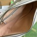 Gucci GG Marmont Medium Top-handle Bag in White Chevron Leather
