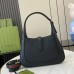Gucci Jackie 1961 Small Shoulder Bag in Black Grained Calfskin