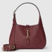 Gucci Jackie 1961 Small Shoulder Bag in Bordeaux Grained Calfskin