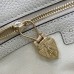 Gucci Jackie 1961 Small Shoulder Bag in White Grained Calfskin
