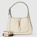 Gucci Jackie 1961 Small Shoulder Bag in White Grained Calfskin