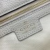 Gucci Jackie 1961 Small Shoulder Bag in White Grained Calfskin