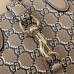 Gucci Small Tote Bag in Taupe Leather with GG Shadow
