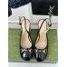 Gucci Horsebit Pumps 95mm with Crystals in Black Patent Leather
