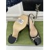 Gucci Horsebit Pumps 95mm with Crystals in Black Patent Leather