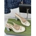 Gucci Horsebit Pumps 95mm with Crystals in White Patent Leather
