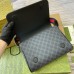 Gucci Mens Messenger Bag in Black GG Supreme Canvas