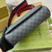 Gucci Mens Messenger Bag in Black GG Supreme Canvas