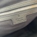 Gucci Mens Backpack in Black Leather with GG Supreme Canvas