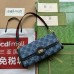 Gucci Luce Small Shoulder Bag in Blue GG Denim