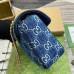 Gucci GG Marmont Small Shoulder Bag in Blue GG Denim