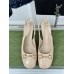 Gucci Horsebit Slingback Pumps 75mm in Beige Patent Calfskin
