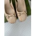 Gucci Horsebit Slingback Pumps 75mm in Beige Patent Calfskin