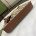 Gucci Padlock Small Shoulder Bag in GG Canvas with Brown Leather