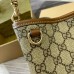 Gucci GG Emblem Mini Bucket Bag in Beige GG Canvas