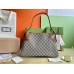 Gucci GG Emblem Medium Shoulder Bag in Beige GG Canvas