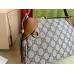 Gucci GG Emblem Small Shoulder Bag in Beige GG Canvas