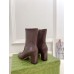 Gucci Horsebit Ankle Boots 75mm in Dark Brown Leather