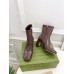 Gucci Horsebit Ankle Boots 75mm in Dark Brown Leather