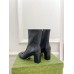 Gucci Horsebit Ankle Boots 75mm in Black Leather