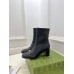 Gucci Horsebit Ankle Boots 75mm in Black Leather