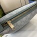 Gucci Ophidia Super Mini Shouler Bag in Dusty Blue GG Supreme Canvas