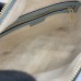 Gucci Ophidia Super Mini Shouler Bag in Dusty Blue GG Supreme Canvas