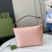 Gucci Ophidia Super Mini Shouler Bag in Dusty Pink GG Supreme Canvas
