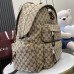 Gucci Large Backpack with Gucci Logo in Beige Original GG Canvas