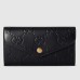 Gucci Continental Wallet in Black GG Leather