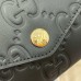 Gucci Continental Wallet in Black GG Leather