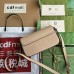 Gucci Super Mini Shoulder Bag in Light Beige GG Leather