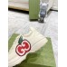 Gucci Womens Rhyton Sneakers with GG Apple Print