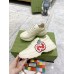 Gucci Womens Rhyton Sneakers with GG Apple Print