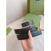 Gucci Black Signature Leather Belt 38MM with Rectangular Buckle