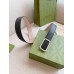 Gucci Black Signature Leather Belt 38MM with Rectangular Buckle