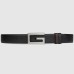 Gucci Reversible Belt 35MM in Black/Brown Leather with Square G buckle