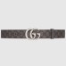 Gucci GG Marmont Reversible Belt 38MM in Grey GG Canvas