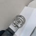 Gucci GG Marmont Reversible Belt 38MM in Grey GG Canvas