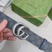 Gucci GG Marmont Reversible Belt 38MM in Grey GG Canvas