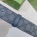 Gucci GG Marmont Reversible Belt 38MM in Grey GG Canvas